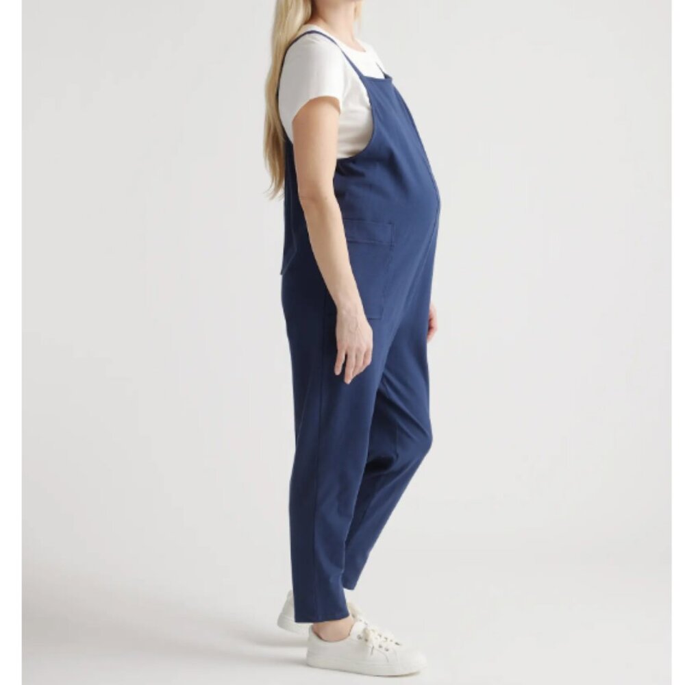 QUINCE Organic Cotton Maternity Overalls